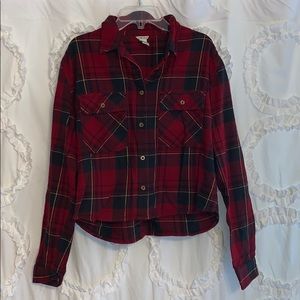 Cropped flannel